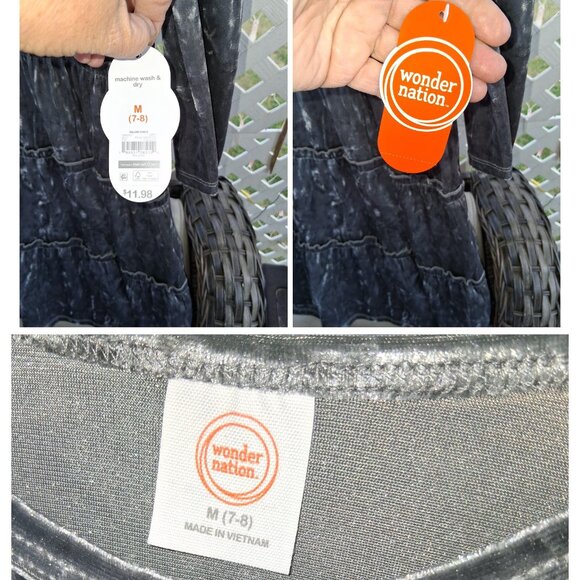 GIRLS' VELOUR DRESS - M (7/8) - NWT! - Picture 2 of 2